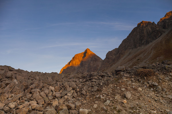 Abendsonne auf dem Albula-Pass