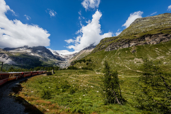 Alp Grüm, Berninapass, Valposchiavo, Graubünden, Schweiz, Switzerland