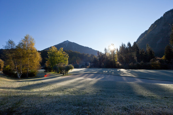 Morgenstimmung am Golfplatz Alvaneu Bad