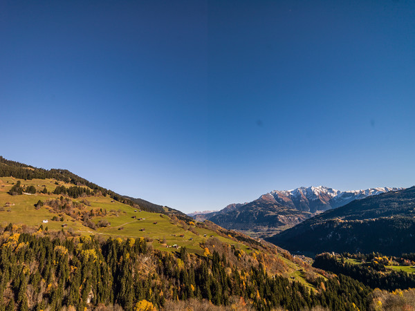 Herbststimmung bei Andiast im Bündner Oberland