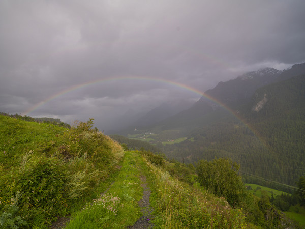 Gewitter bei Ardez im Unterengadin