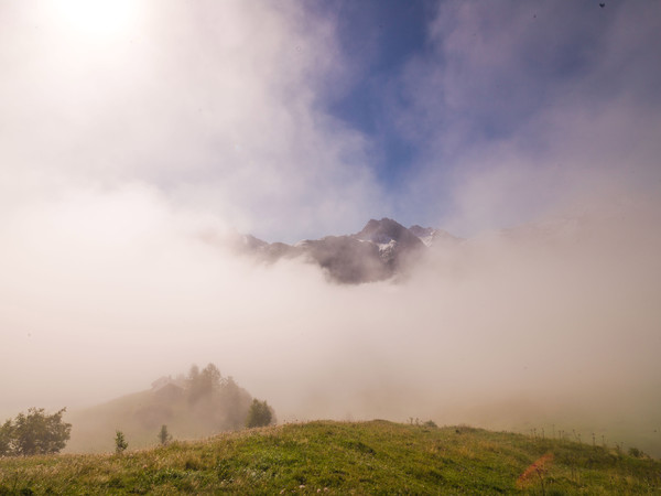 Über dem Nebelmeer, Munt bei Ardez im Unterengadin