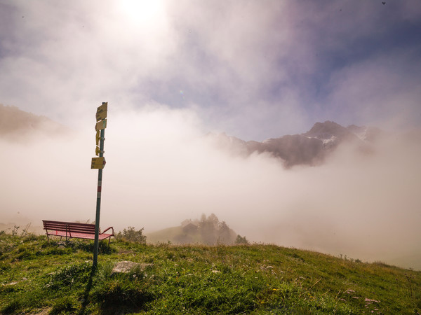 Über dem Nebelmeer, Munt bei Ardez im Unterengadin