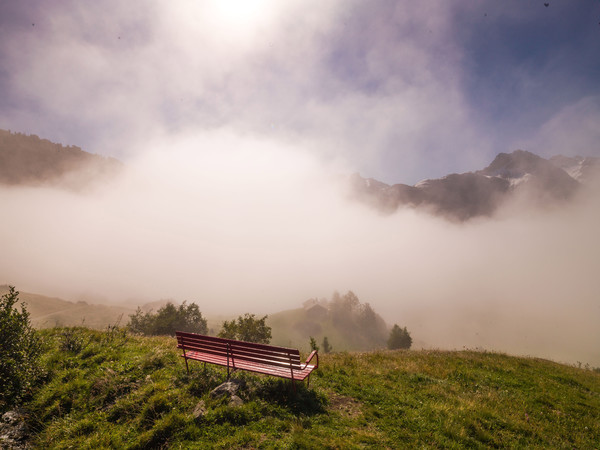 Über dem Nebelmeer, Munt bei Ardez im Unterengadin