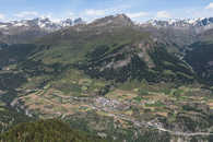 Foto: Aussicht vom Crap Puter südlich von Ardez, Unterengadin, Graubünden