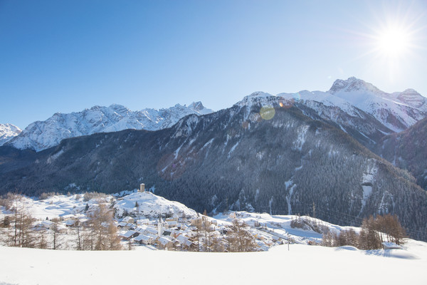 Ardez, Unterengadin, Graubünden, Schweiz