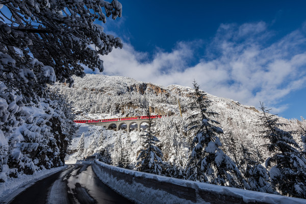 Bergün/Bravuogn im Albulatal, Graubünden, Schweiz