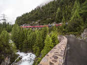 Foto: RhB, Punt-Ota , Bergün, Albulatal, Graubünden, Schweiz