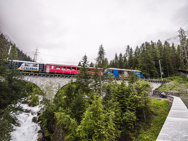 RhB, Punt-Ota , Bergün, Albulatal, Graubünden, Schweiz