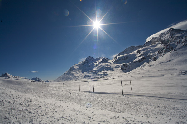 Bernina Pass, Oberengadin, Engadine, Graubünden, Schweiz, Switzerland