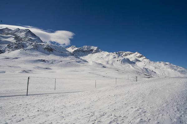 Bernina Pass, Oberengadin, Engadine, Graubünden, Schweiz, Switzerland