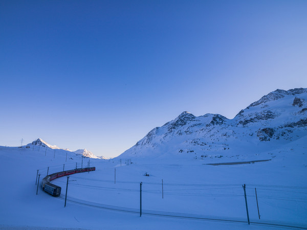 Bernina Pass im Winter