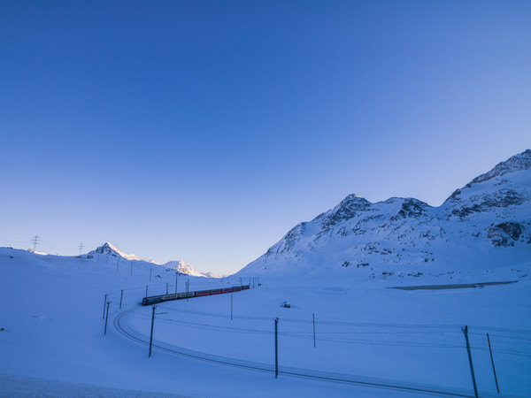 Bernina Pass im Winter