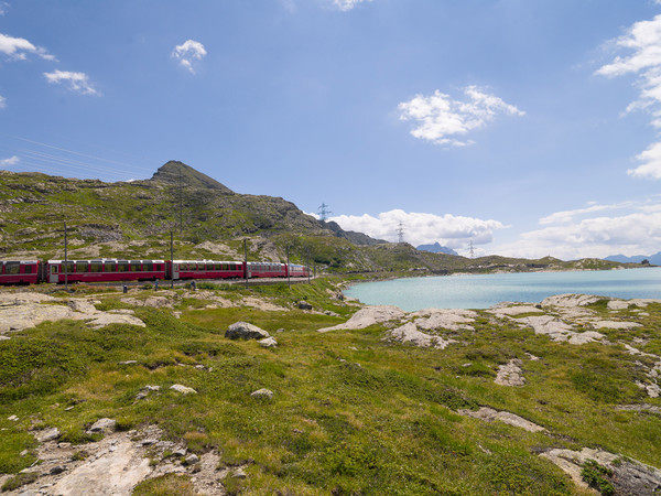 Bernina Pass, Oberengadin, Engadin, Graubünden, Schweiz, Switzerland, Fruehsommer