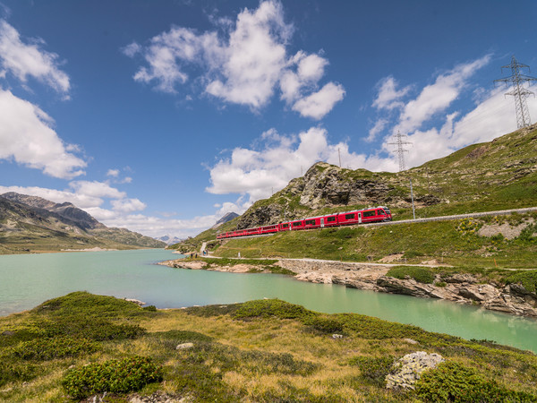 Bernina Pass, Oberengadin, Engadin, Graubünden, Schweiz, Switzerland, Fruehsommer