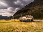 Bernina Nostalgie Express, Berninapass, Oberengadin, Graubünden, Schweiz