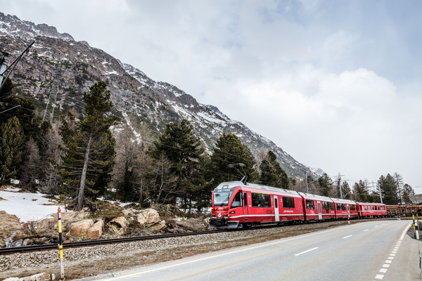 Berninapass, Oberengadin, Graubünden, Schweiz, Switzerland