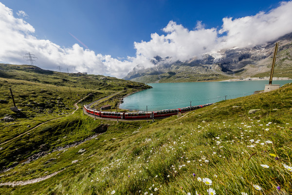 Berninapass, Oberengadin, Graubünden, Schweiz, Switzerland