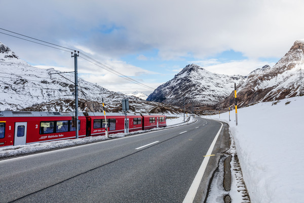 Berninapass, Oberengadin, Graubünden, Schweiz, Switzerland