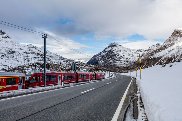 Berninapass, Oberengadin, Graubünden, Schweiz, Switzerland