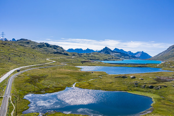 Berninapass, Oberengadin, Graubünden, Schweiz, Switzerland