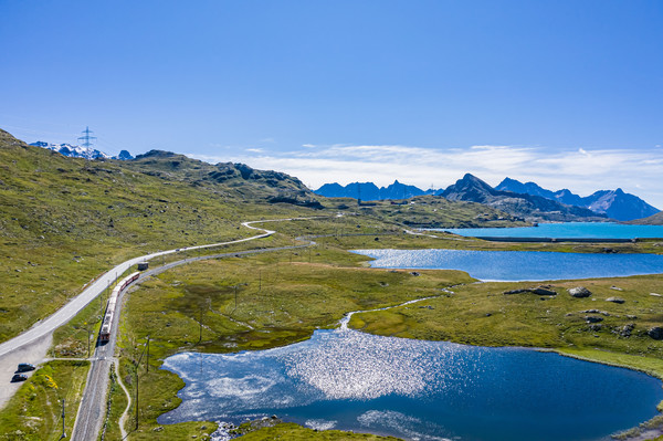 Berninapass, Oberengadin, Graubünden, Schweiz, Switzerland