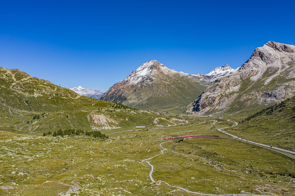 Berninapass, Oberengadin, Graubünden, Schweiz, Switzerland