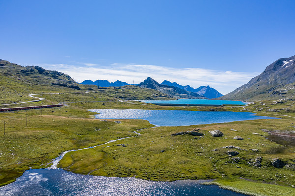 Berninapass, Oberengadin, Graubünden, Schweiz, Switzerland