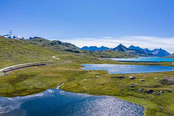 Berninapass, Oberengadin, Graubünden, Schweiz, Switzerland