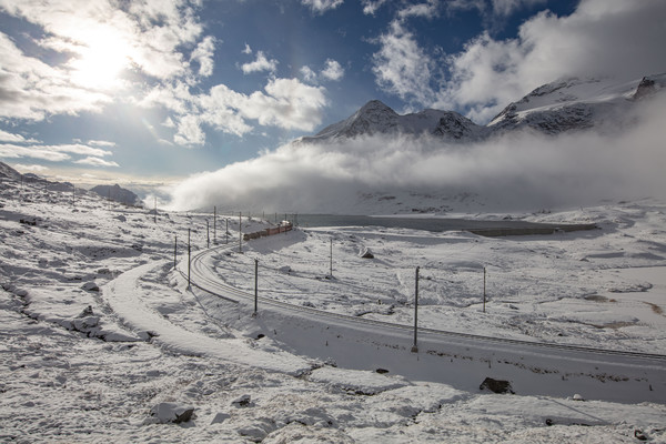 Berninapass, Oberengadin, Graubünden, Schweiz, Switzerland