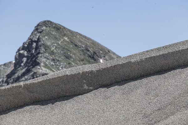 Das Kieswerk Cambrena der Costa AG auf dem Berninapass im Oberengadin in Graubünden