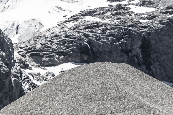 Das Kieswerk Cambrena der Costa AG auf dem Berninapass im Oberengadin in Graubünden