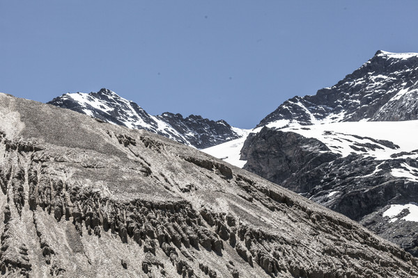 Das Kieswerk Cambrena der Costa AG auf dem Berninapass im Oberengadin in Graubünden