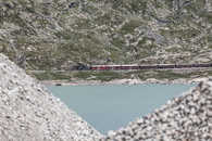 Foto: Kieswerk Cambrena, Costa AG, Cambrena, Berninapass, Oberengadin, Graubünden, Schweiz