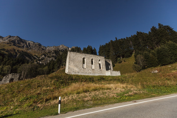 San Gaudenzio oberhalb Casaccia im Bergell, Graubünden, Schweiz