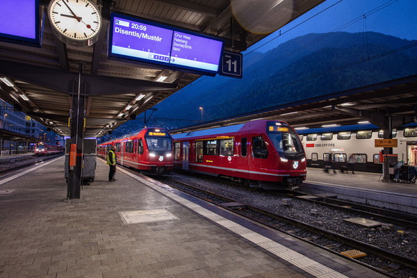 Bahnhof Chur, Rheintal, Graubünden, Schweiz, Switzerland