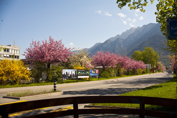 Kasernenstrasse in Chur im Mai