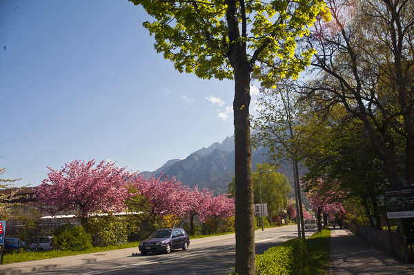 Kasernenstrasse in Chur im Mai