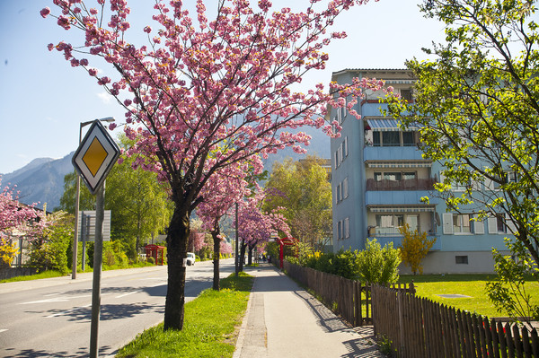 Kasernenstrasse in Chur im Mai