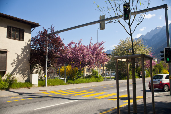 Kasernenstrasse in Chur im Mai