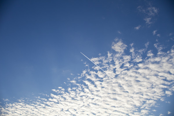 Schäfchenwolken über Chur