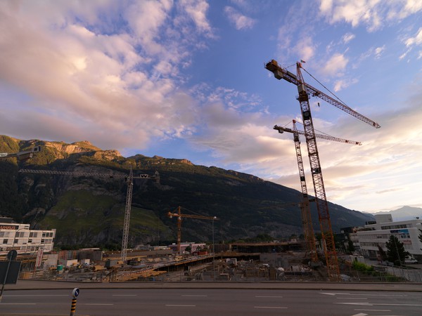 Baustelle bei Chur