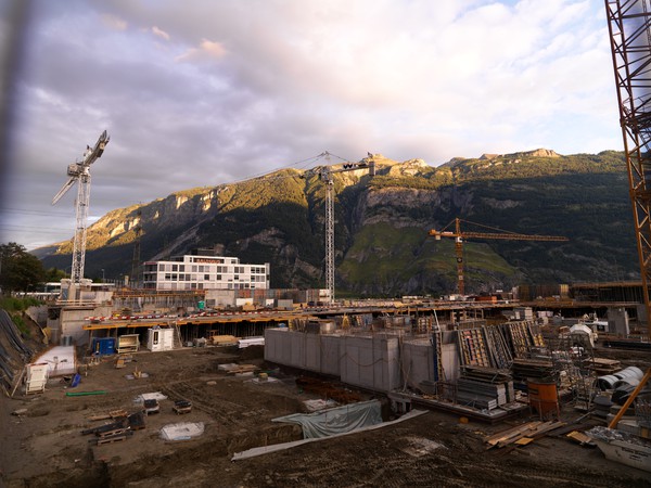 Baustelle bei Chur