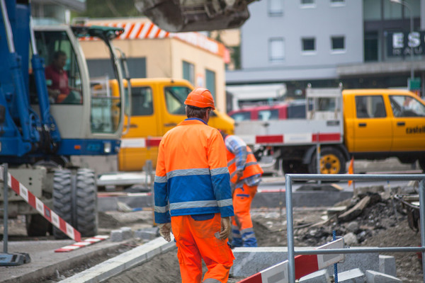 Baustelle, City West, Chur, Rheintal, Graubünden, Schweiz, Switzerland