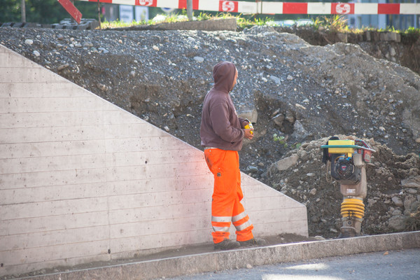 Baustelle, City West, Chur, Rheintal, Graubünden, Schweiz, Switzerland