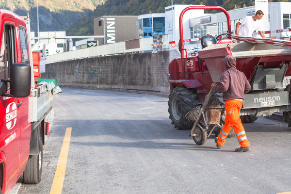 Baustelle, City West, Chur, Rheintal, Graubünden, Schweiz, Switzerland