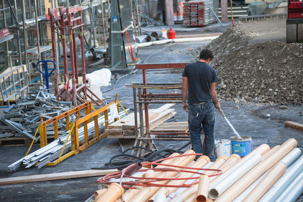 Baustelle, City West, Chur, Rheintal, Graubünden, Schweiz, Switzerland