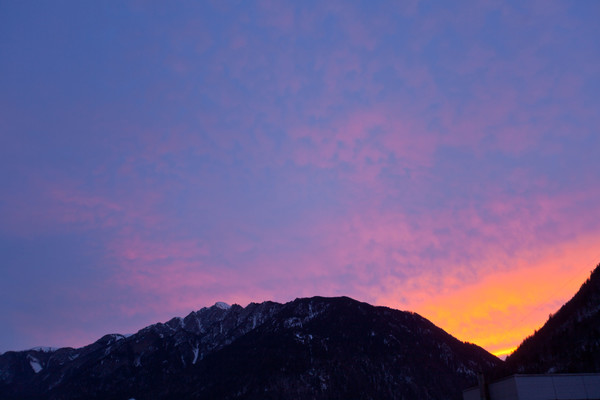 Abendstimmung, Chur, Rheintal, Graubünden, Schweiz, Switzerland