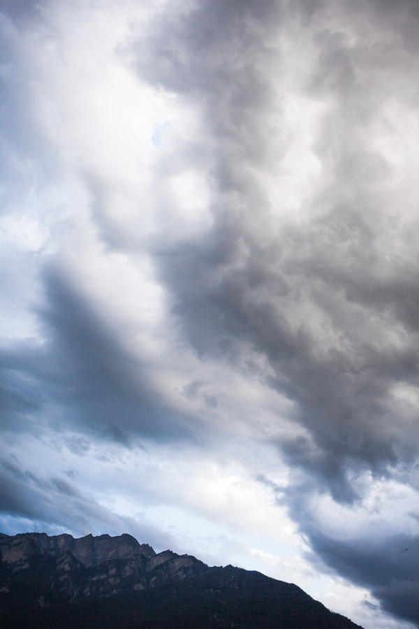 Gewitter über Chur, Rheintal, Graubünden, Schweiz, Switzerland, Wetter, Unwetter, Gewitter, Wolken, Wetter,