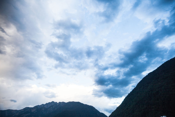 Gewitter über Chur, Rheintal, Graubünden, Schweiz, Switzerland